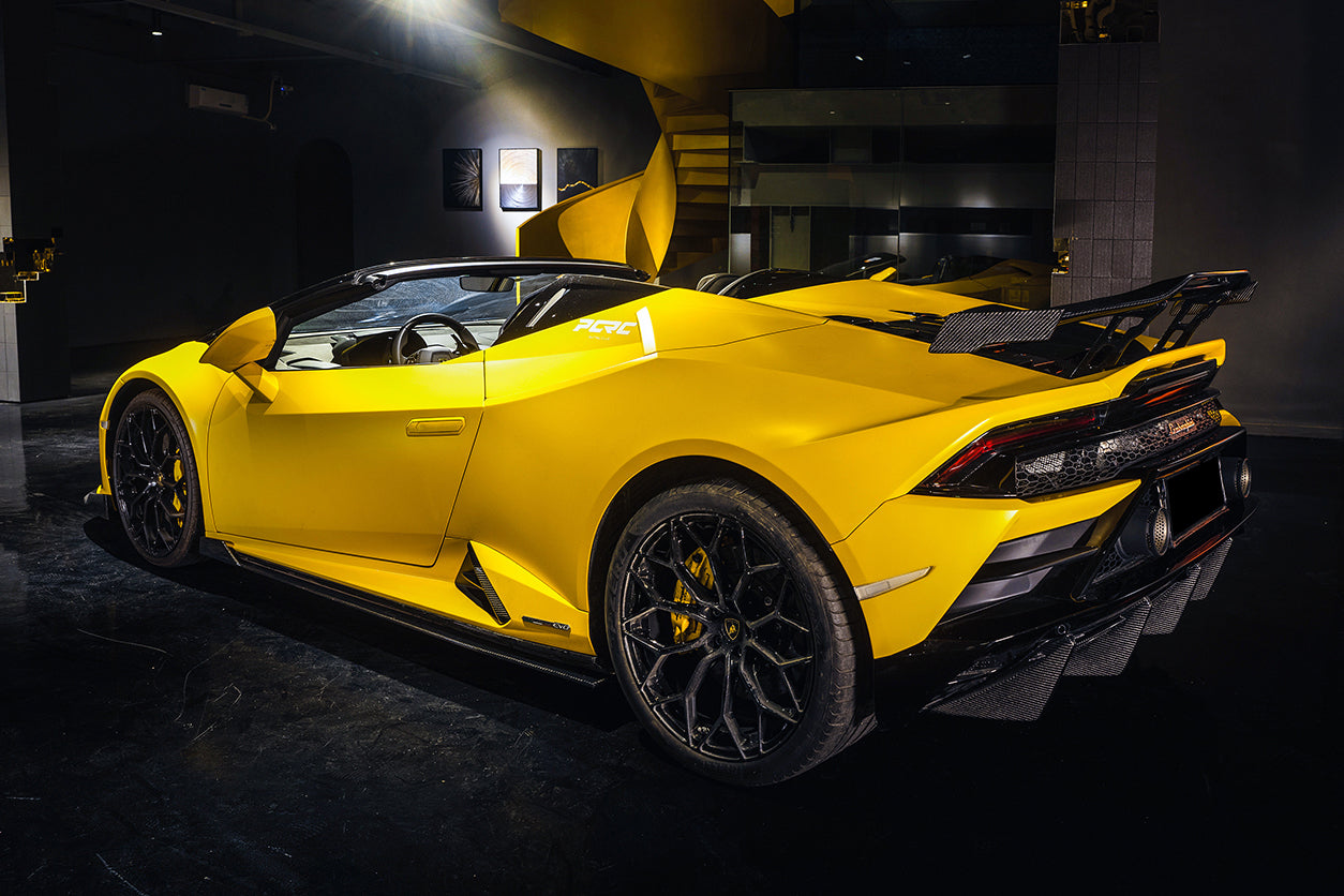 DarwinPRO 2015-2025 Lamborghini Huracan LP610 & LP580 & EVO & Tecnica  OD Style Dry Carbon Trunk Spoiler Wing With Base