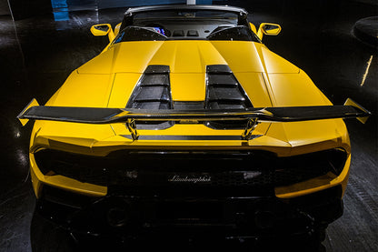 DarwinPRO 2015-2025 Lamborghini Huracan LP610 & LP580 & EVO & Tecnica  OD Style Dry Carbon Trunk Spoiler Wing With Base