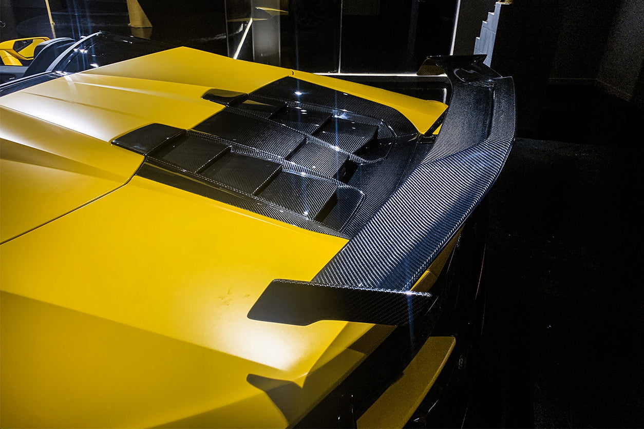 DarwinPRO 2015-2025 Lamborghini Huracan LP610 & LP580 & EVO & Tecnica  OD Style Dry Carbon Trunk Spoiler Wing With Base