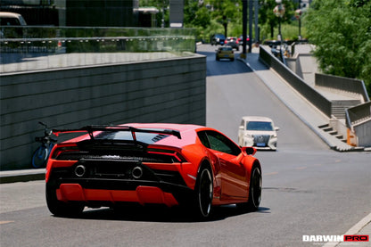 DarwinPRO 2015-2025 Lamborghini Huracan LP610 & LP580 & EVO & Tecnica  OD Style Dry Carbon Trunk Spoiler Wing With Base