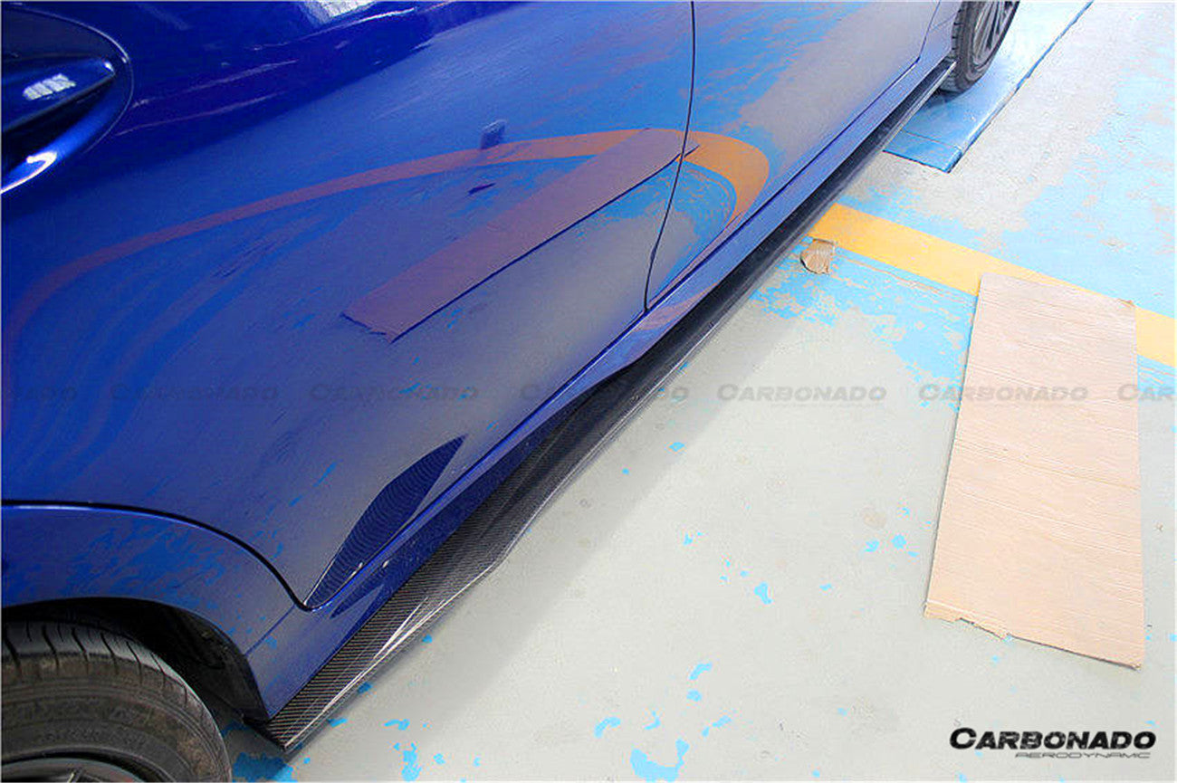 Faldones laterales de fibra de carbono estilo AM para Lexus GS y GSF Carbonado 2015-2020
