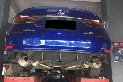 Carbonado 2015-2020 Lexus GS & GSF AM Style Carbon Fiber Rear Lip With exhaust tips