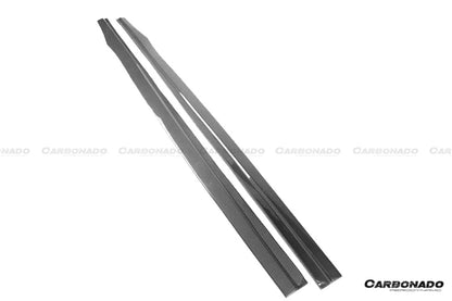 Faldones laterales de fibra de carbono estilo AM para Lexus GS y GSF Carbonado 2015-2020