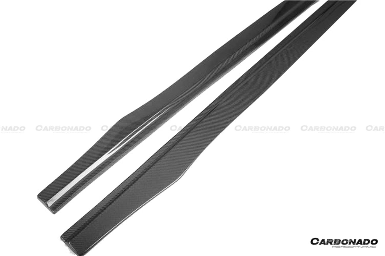 Faldones laterales de fibra de carbono estilo AM para Lexus GS y GSF Carbonado 2015-2020