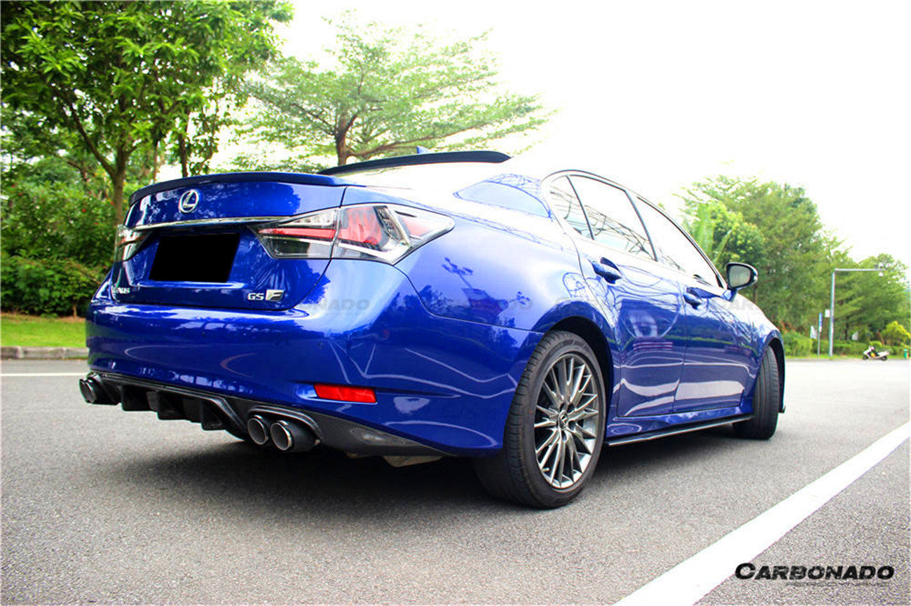 Faldones laterales de fibra de carbono estilo AM para Lexus GS y GSF Carbonado 2015-2020