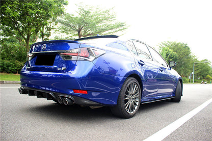 Carbonado 2015-2020 Lexus GS & GSF AM Style Carbon Fiber Rear Lip With exhaust tips