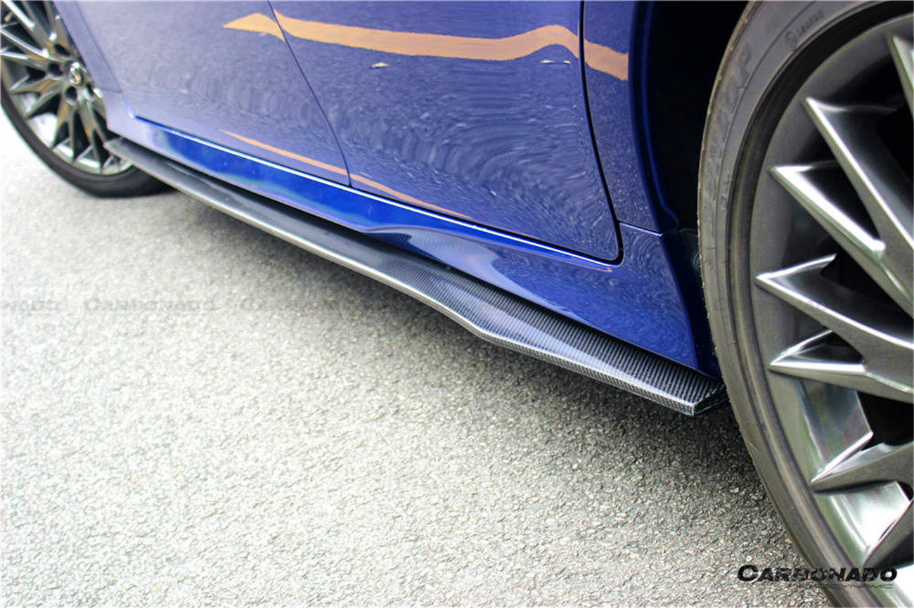 Faldones laterales de fibra de carbono estilo AM para Lexus GS y GSF Carbonado 2015-2020