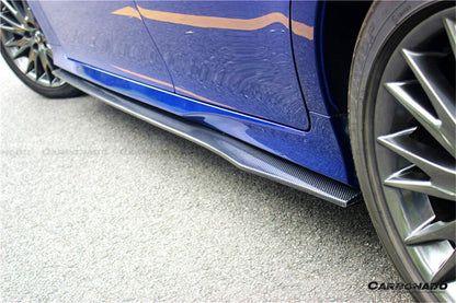 Faldones laterales de fibra de carbono estilo AM para Lexus GS y GSF Carbonado 2015-2020