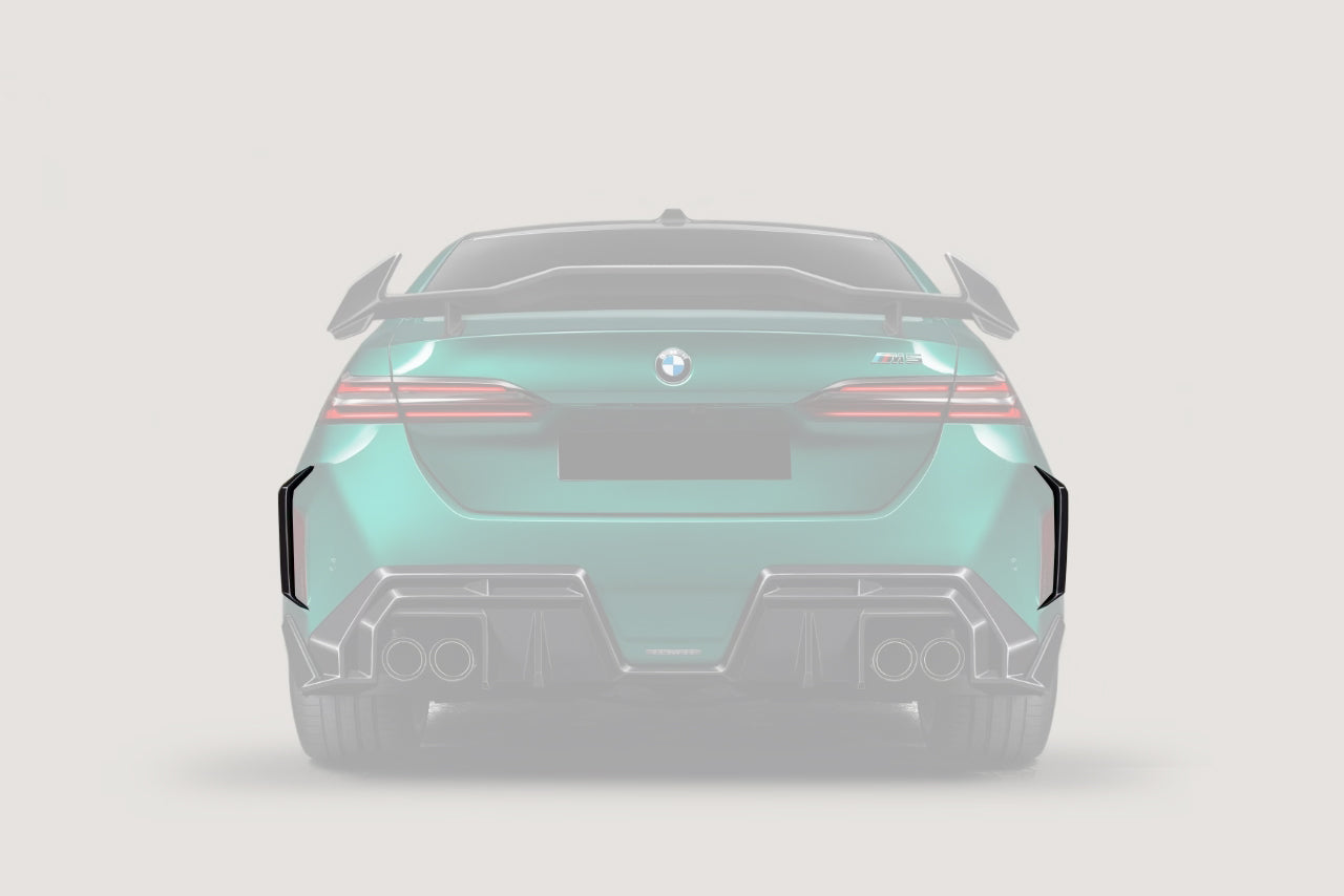 Carbonado AD Style Autoclave Carbon Fiber Rear Bumper Canards | 2024-UP BMW G90 M5
