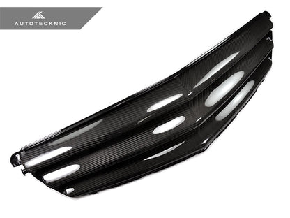 Parrilla delantera de fibra de carbono de repuesto AutoTecknic - Mercedes Benz W204 Clase C Sedán (2008-2013) (ATK-MB-0168-CF)