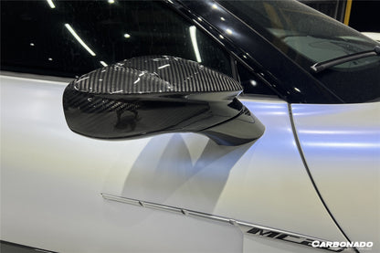 Carbonado 2020-2024 Maserati MC20 MSY Style DRY Carbon Fiber Mirror Housing Replacement