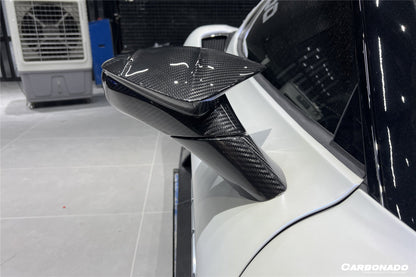 Carbonado 2020-2024 Maserati MC20 MSY Style DRY Carbon Fiber Mirror Housing Replacement