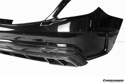 Carbonado 2017-2020 Mercedes Benz S63 AMG W222.2 Sedan MSY Style Rear Bumper with Tips