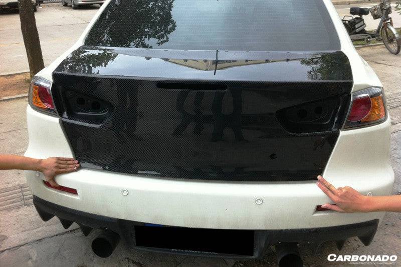 Carbonado 2008-2016 Mitsubishi Evo 10 OEM Style Carbon Fiber Trunk