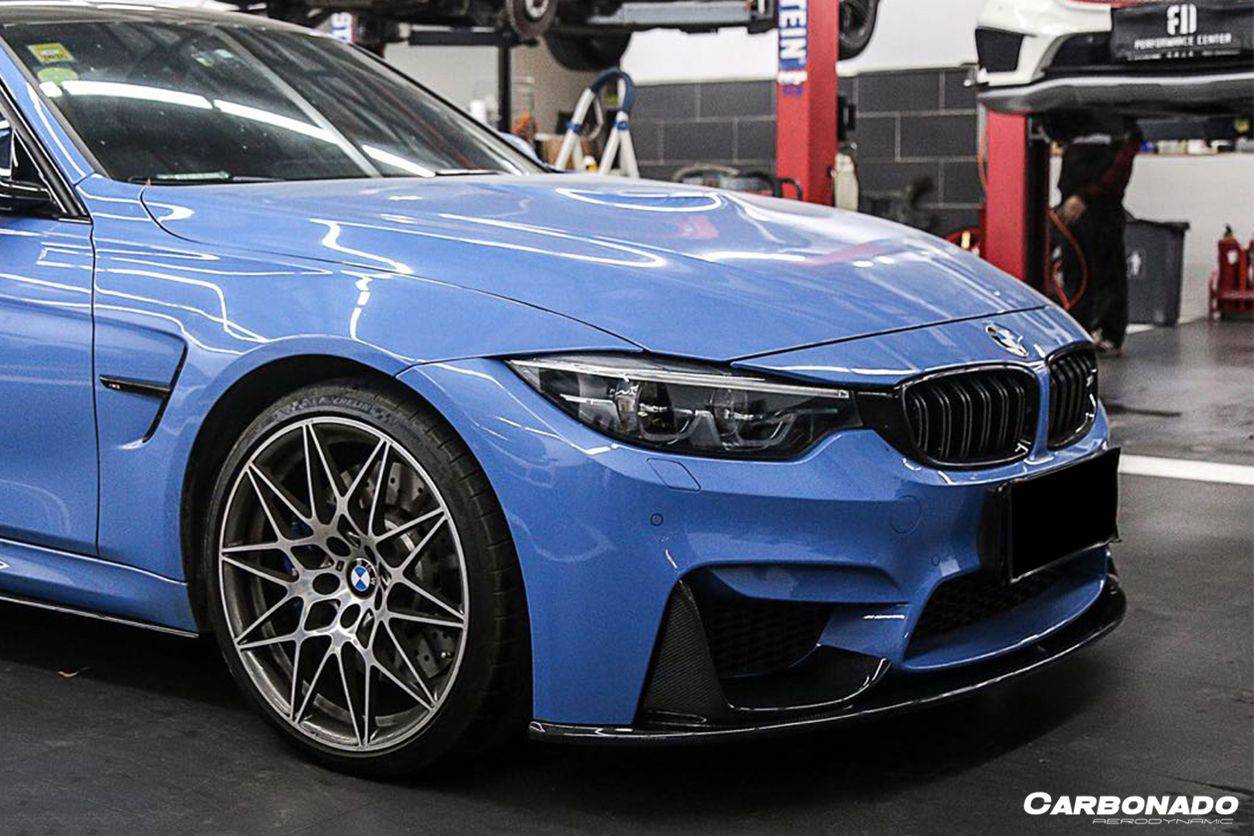 Carbonado 2014-2020 BMW M3 F80 M4 F82 MP Style Carbon Fiber Front Lip