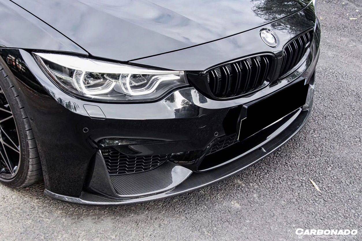 Carbonado 2014-2020 BMW M3 F80 M4 F82 MP Style Carbon Fiber Front Lip