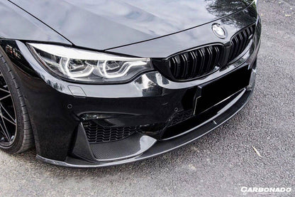 Carbonado 2014-2020 BMW M3 F80 M4 F82 MP Style Carbon Fiber Front Lip