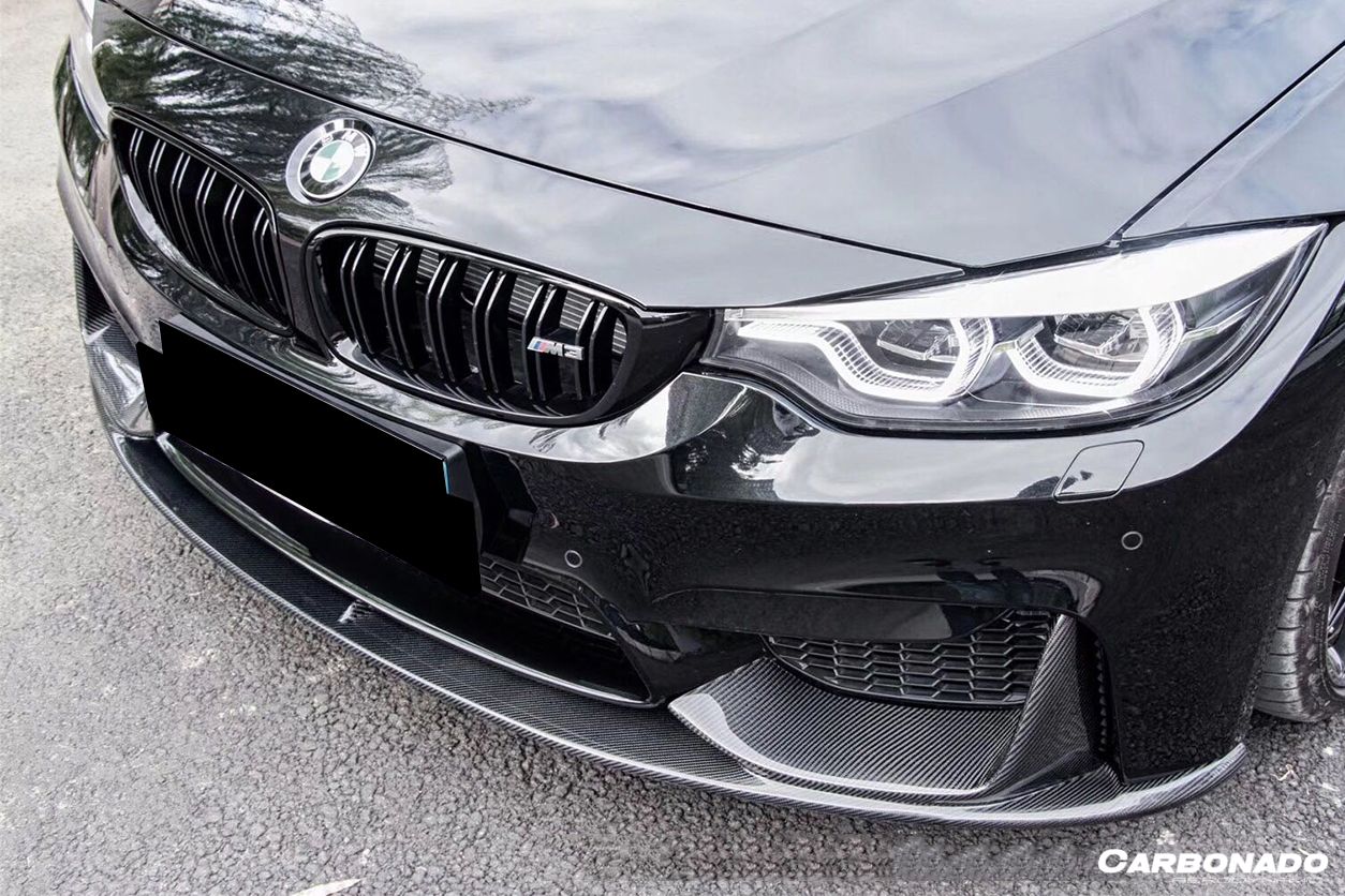 Carbonado 2014-2020 BMW M3 F80 M4 F82 MP Style Carbon Fiber Front Lip