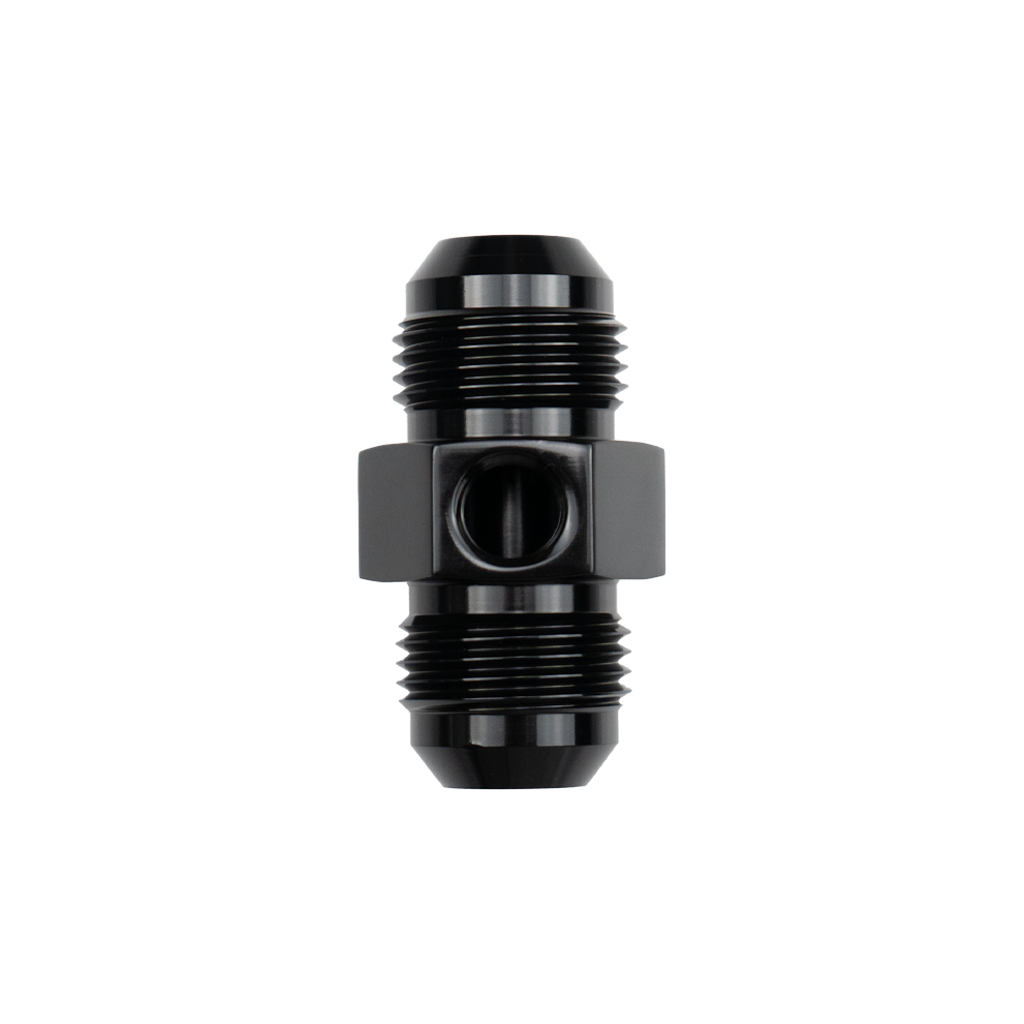 -6 AN Male to Male Pressure Gauge Adapter w/ 1/8″ NPT Port