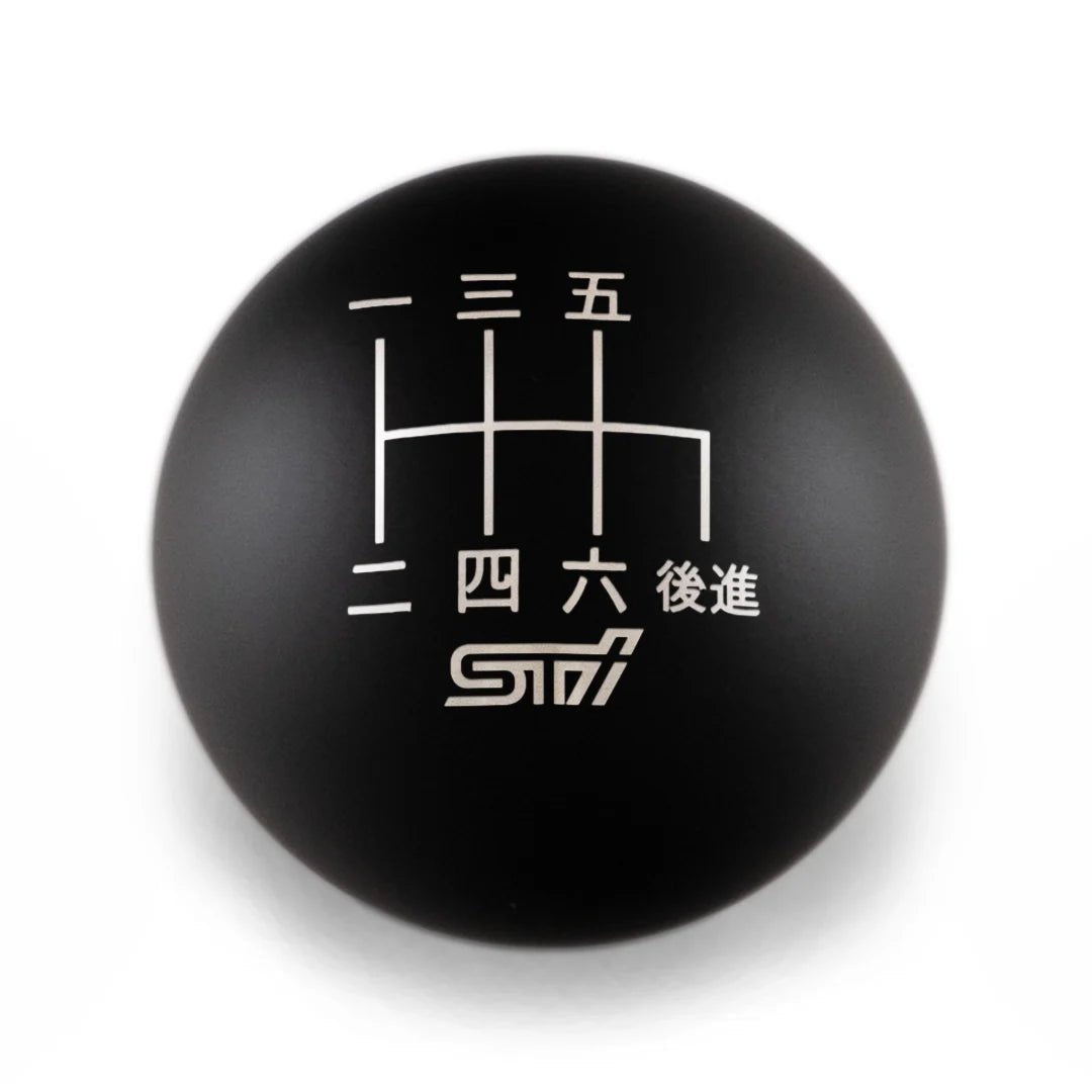 Billetworkz Weighted Shift Knob - 6 Speed STI Japanese Engraving - Subaru STI - 1