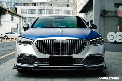 Carbonado 2021-UP Mercedes Benz S Maybach W223 4Matic Sedan MSY Style Dry Carbon Fiber Front Lip