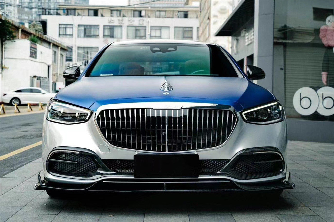 Carbonado 2021-UP Mercedes Benz S Maybach W223 4Matic Sedan MSY Style Dry Carbon Fiber Front Lip