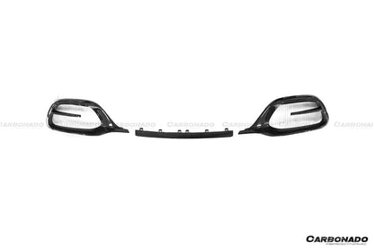 Carbonado 2021-UP Mercedes Benz S Maybach W223 4Matic Sedan MSY Style Dry Carbon Fiber Front Bumper Air Vents