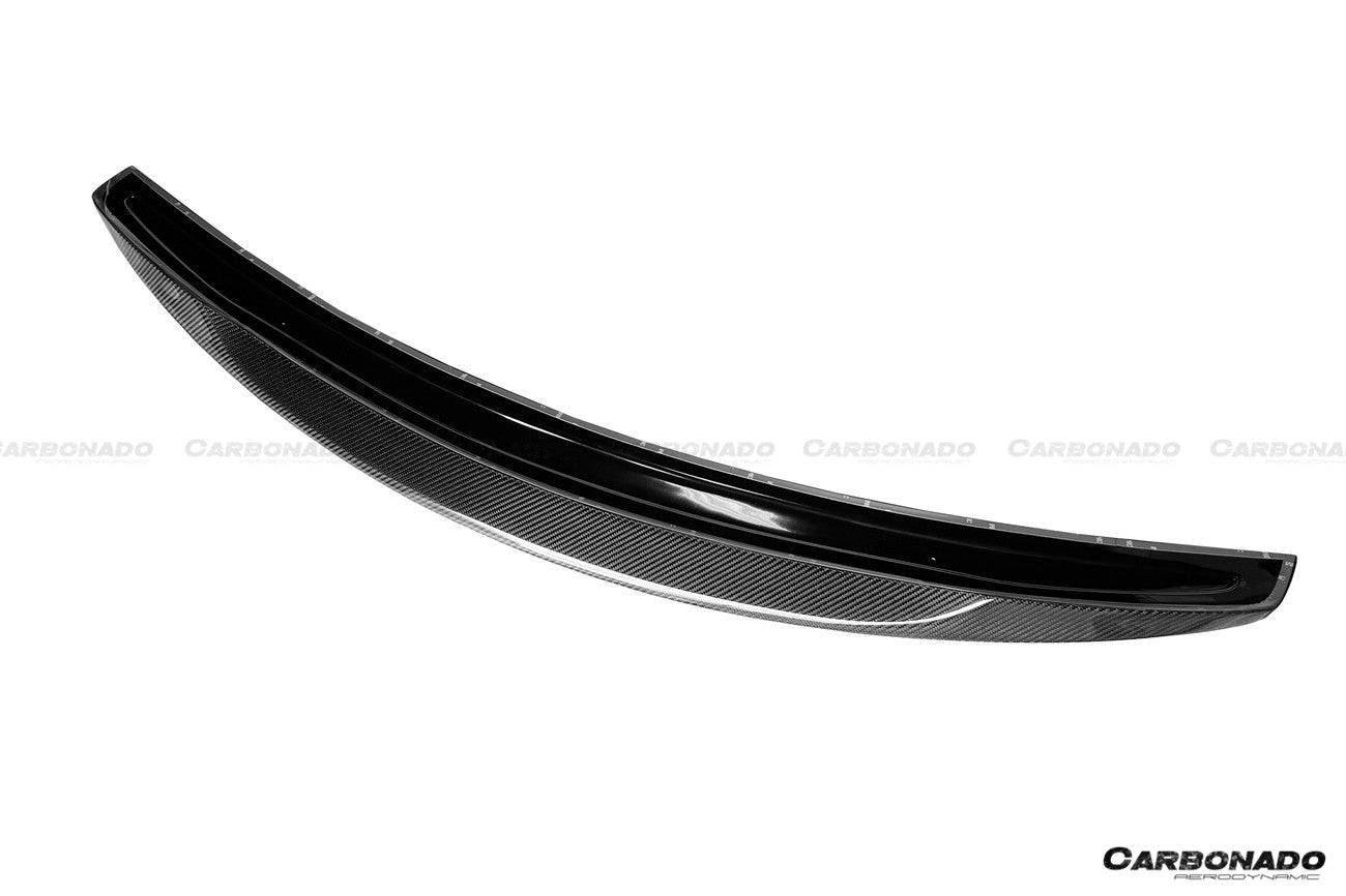 Alerón de maletero de fibra de carbono estilo Carbonado para Mercedes Benz S63 Clase S W222 Sedán RT (2014-2020)
