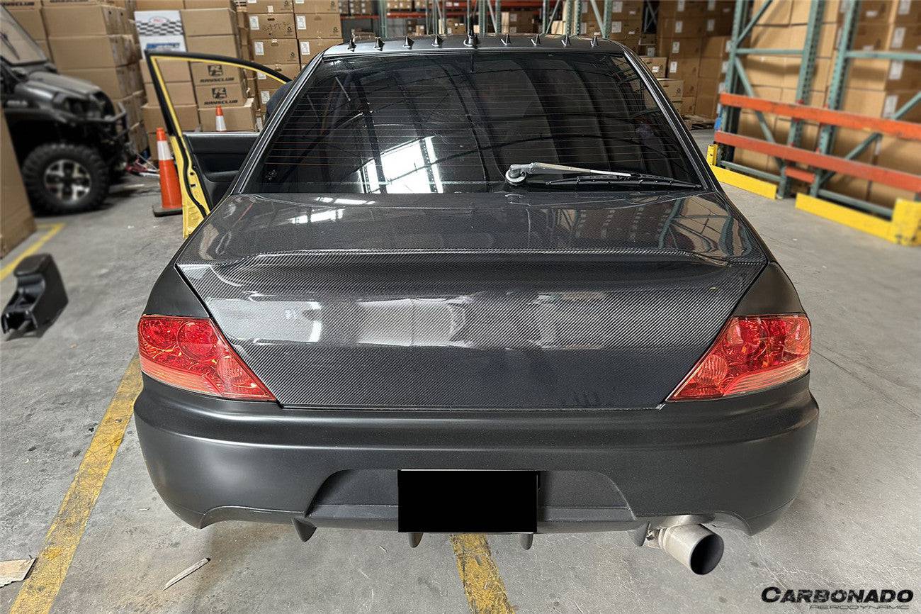 Carbonado 2003-2006 Mitsubishi Evo 7 8 9 DLK Style Carbon Fiber Trunk