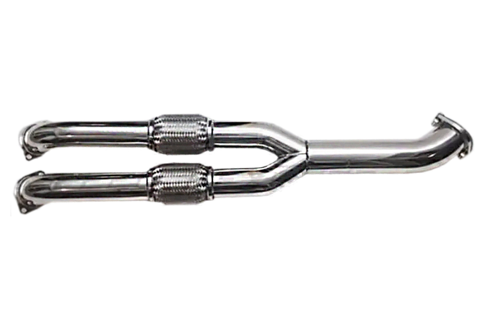 Rexpeed Stainless Steel Midpipe Small Resonator (Nissan R35 GTR) - 1