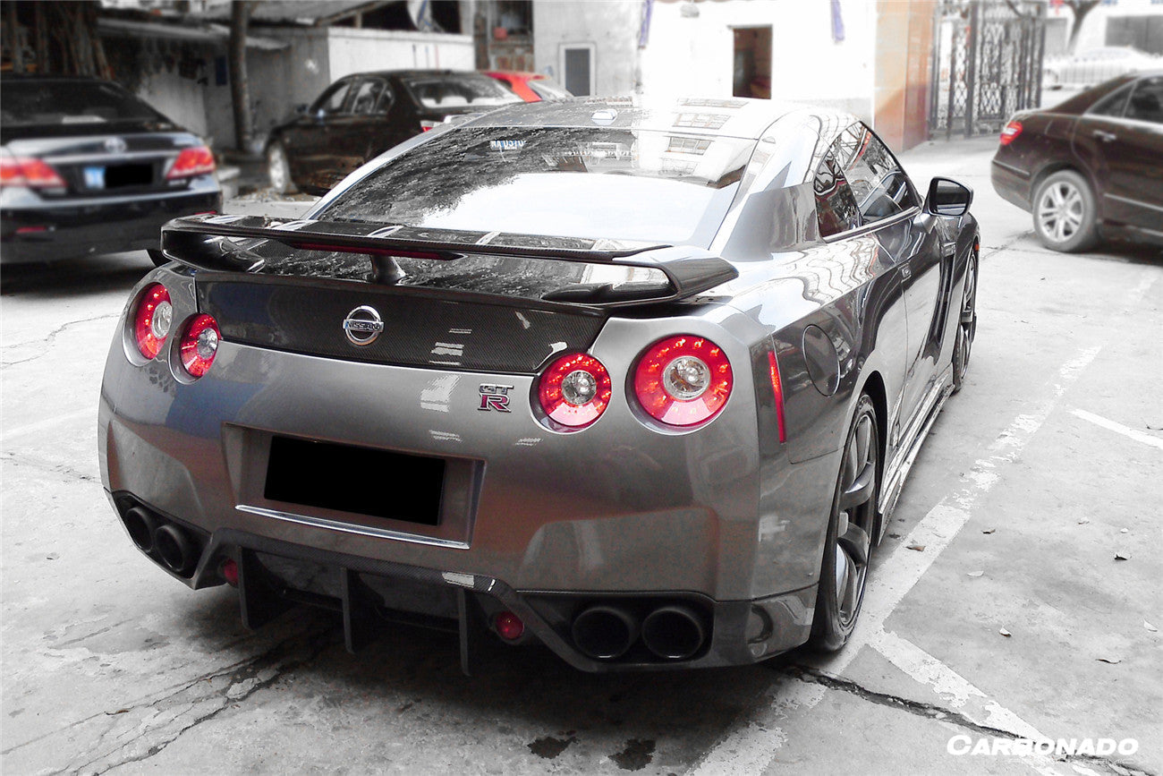 Parche de alerón de fibra de carbono para maletero de Nissan GTR R35 CBA DBA EBA BSE (modelos 2008-2023)