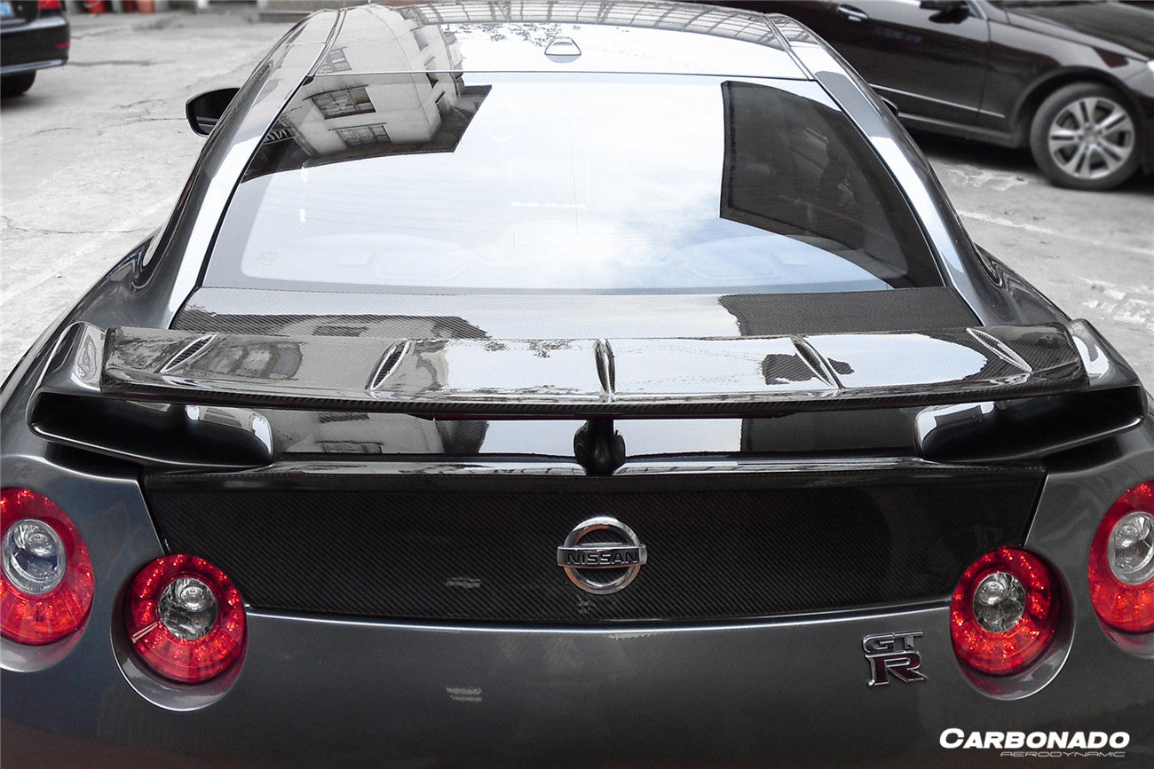 Parche de alerón de fibra de carbono para maletero de Nissan GTR R35 CBA DBA EBA BSE (modelos 2008-2023)