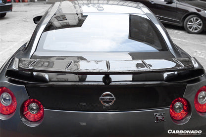 Parche de alerón de fibra de carbono para maletero de Nissan GTR R35 CBA DBA EBA BSE (modelos 2008-2023)