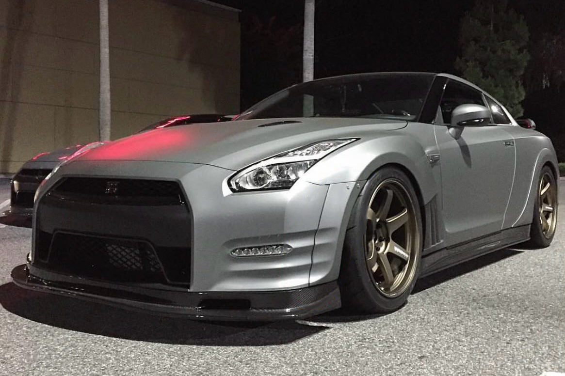 Carbonado 2012-2016 Nissan GTR R35 DBA VA Style Front Bumper Wide Body Flare