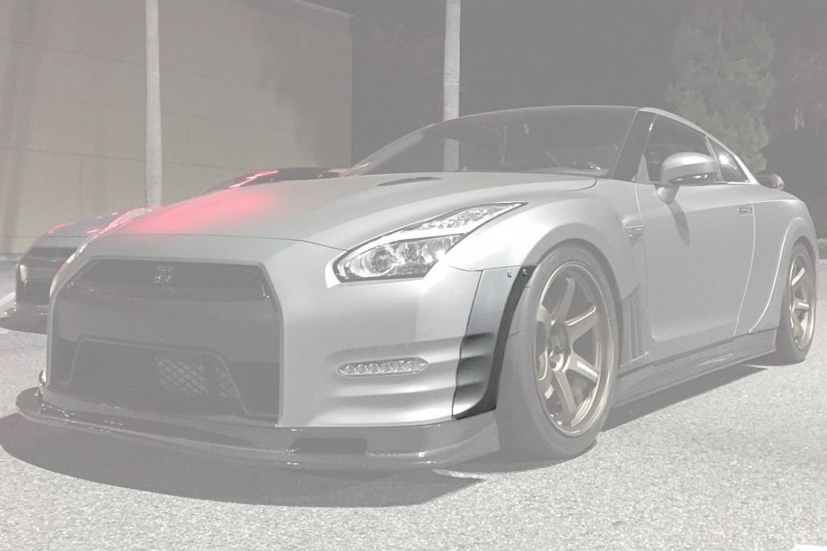 Carbonado 2012-2016 Nissan GTR R35 DBA VA Style Front Bumper Wide Body Flare