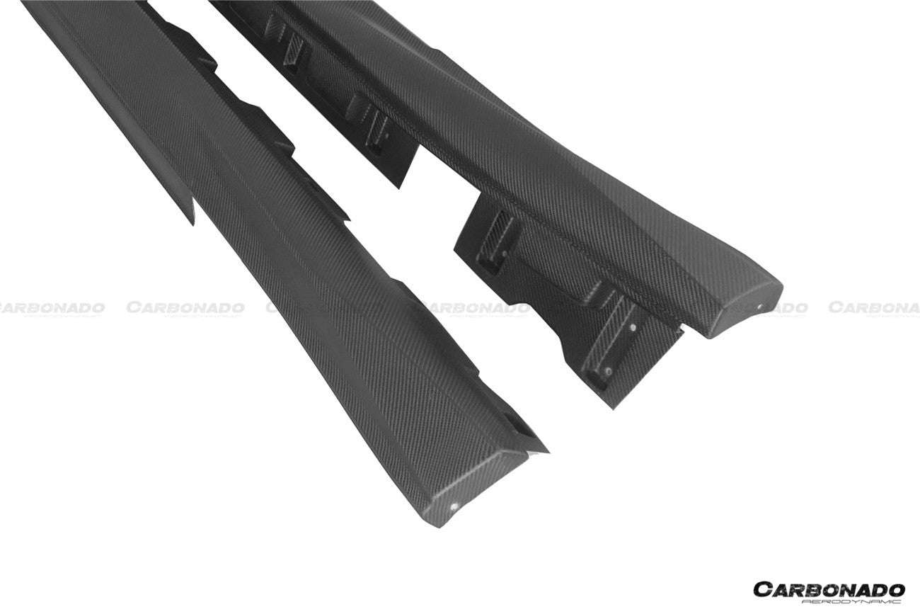 Carbonado 2017-2023 Nissan GTR R35 EBA OEM Style Carbon Fiber Side Skirts