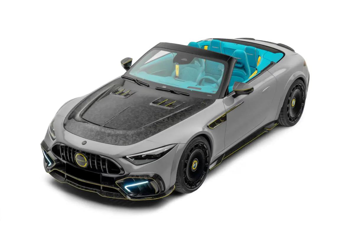 2022-2026 Mercedes Benz R232 Autoclave Carbon Fiber Front Bumper Vent Carbonado (MSY) Fits: SL55 4MATIC, SL63 4MATIC, SL63 SE Performance (DRYCFR232-MIW-MSY-FBVT)