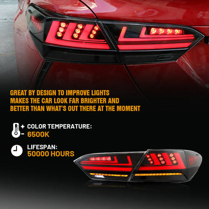 NTXGlow LED Tail Lights Lexus Style | 2018-2023 Toyota Camry