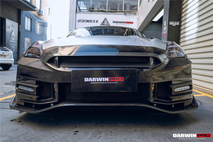 Parachoques delantero de fibra de carbono estilo Nismo de DarwinPRO | Nissan GTR R35 2008-2023