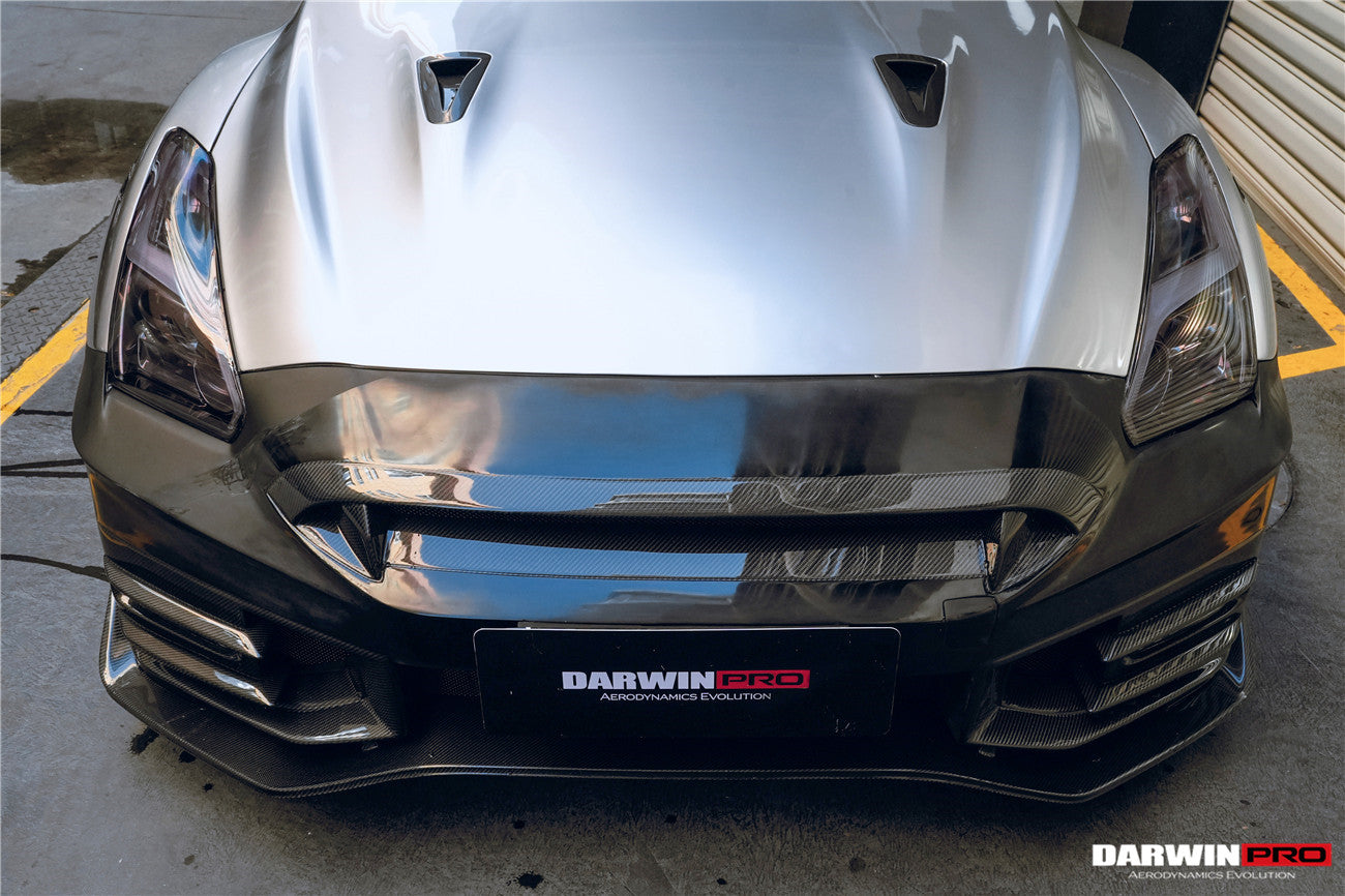 Parachoques delantero de fibra de carbono estilo Nismo de DarwinPRO | Nissan GTR R35 2008-2023