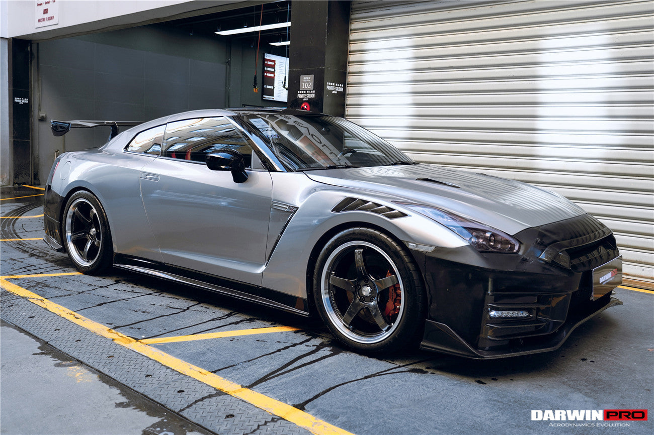 Parachoques delantero de fibra de carbono estilo Nismo de DarwinPRO | Nissan GTR R35 2008-2023