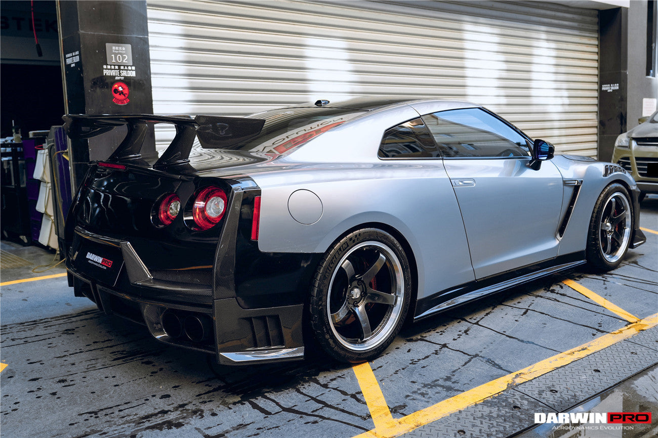 DarwinPRO 2024-Nismo Style Carbon Fiber Side Skirts | 2008-2023 Nissan GTR R35