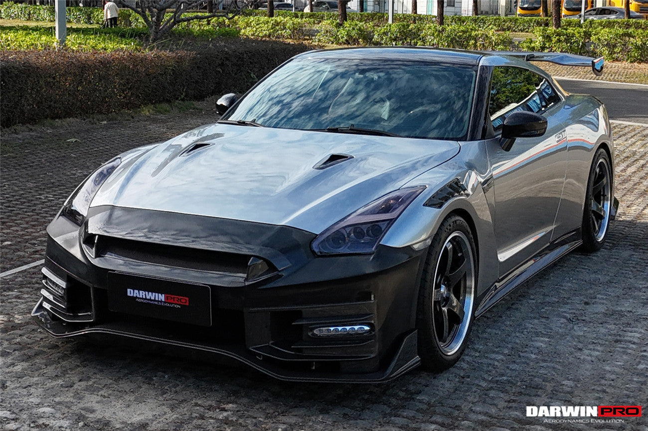 Parachoques delantero de fibra de carbono estilo Nismo de DarwinPRO | Nissan GTR R35 2008-2023