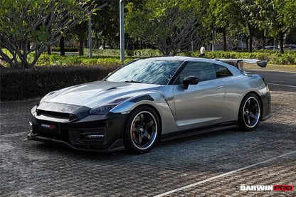 Parachoques delantero de fibra de carbono estilo Nismo de DarwinPRO | Nissan GTR R35 2008-2023