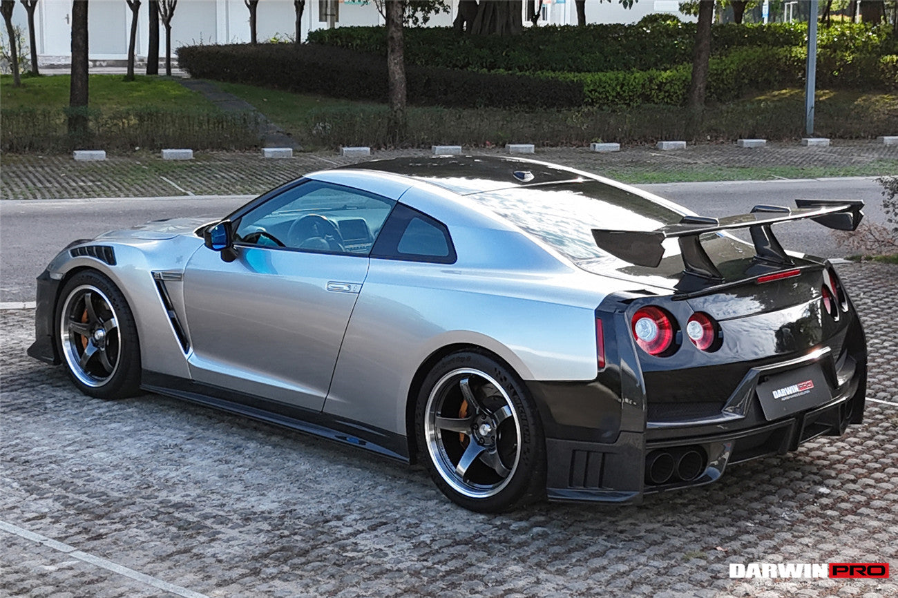 DarwinPRO 2024-Nismo Style Carbon Fiber Side Skirts | 2008-2023 Nissan GTR R35