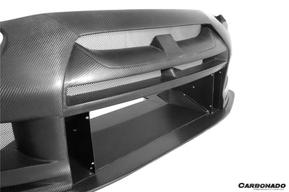 Parachoques delantero de fibra de carbono parcial estilo TPR DarwinPRO | Nissan GTR R35 2008-2023