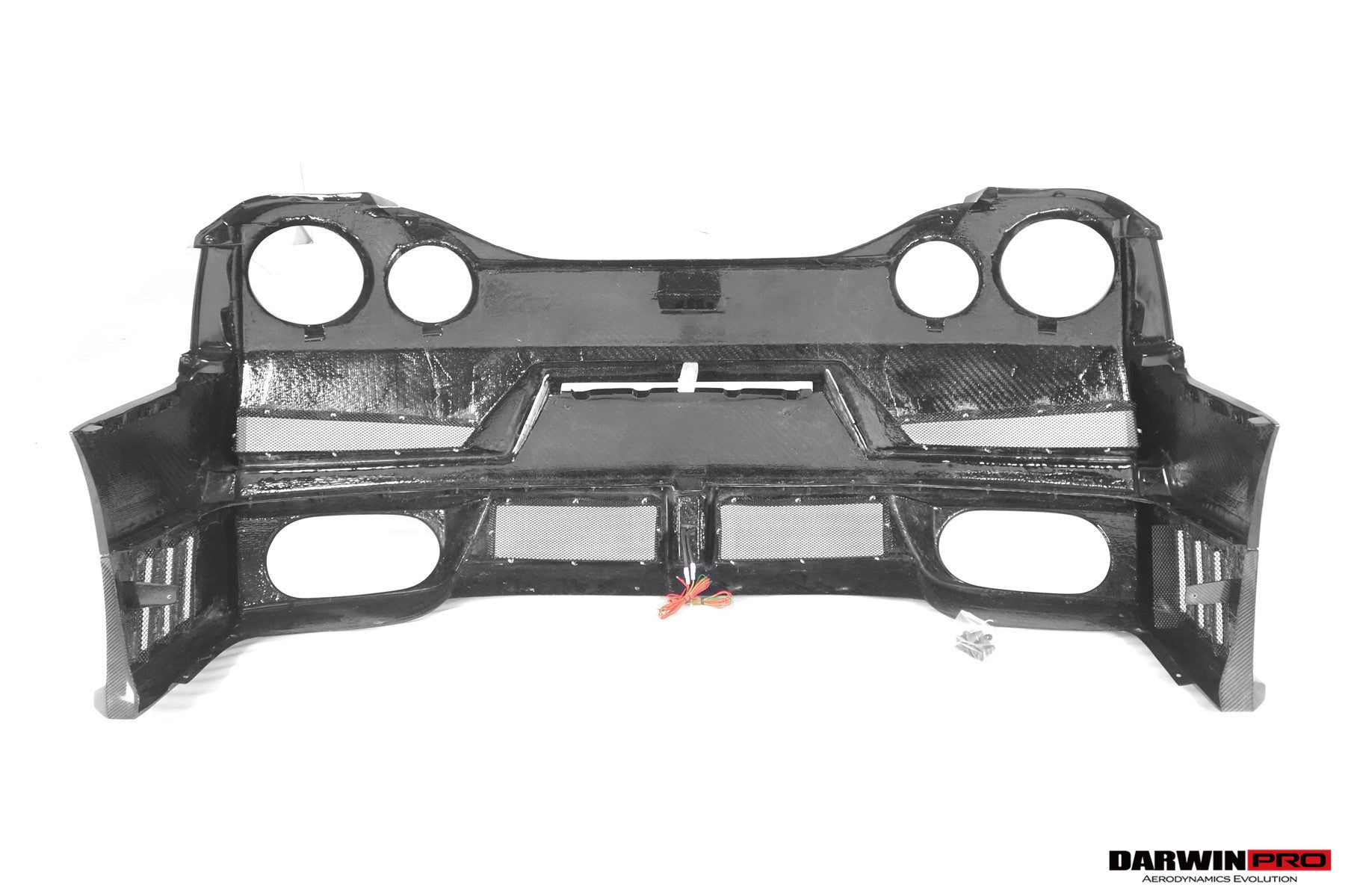 DarwinPRO Nismo Style Part Carbon Fiber Rear Bumper With Black Light | 2008-2023 Nissan GTR R35