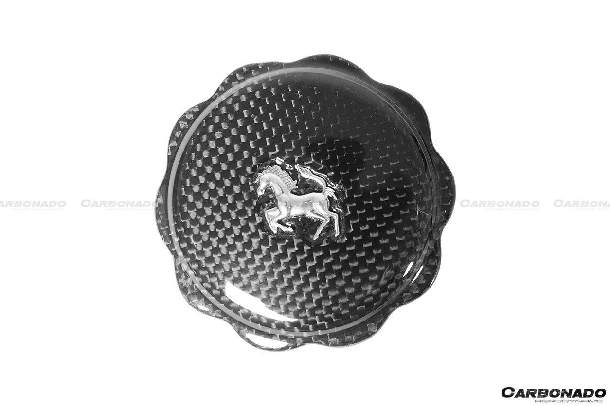 Tapa de aceite de fibra de carbono seca para Ferrari Carbonado 2010-2023 (TODOS LOS MODELOS)