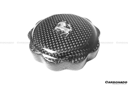 Tapa de aceite de fibra de carbono seca para Ferrari Carbonado 2010-2023 (TODOS LOS MODELOS)