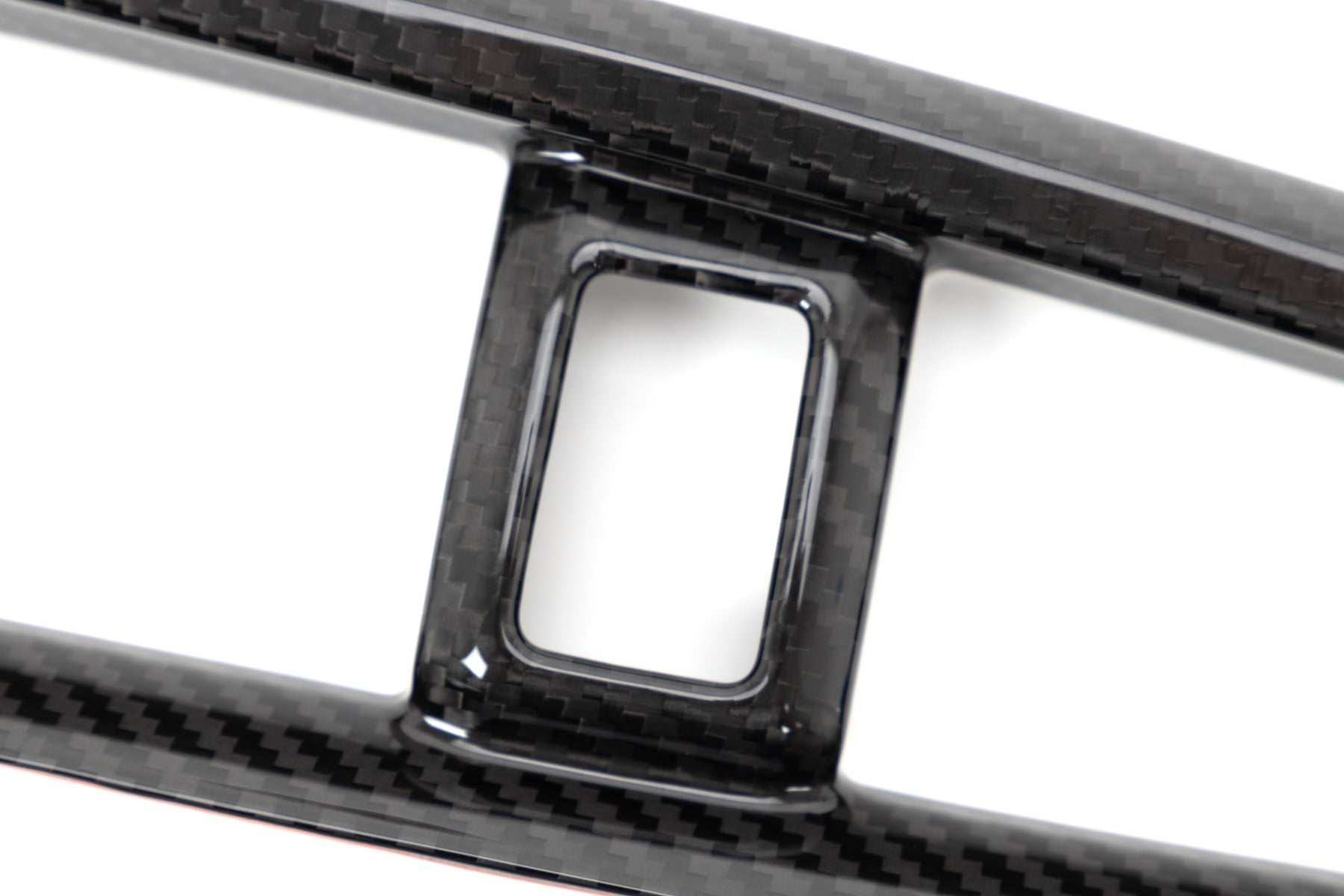 OLM LE Carbon Fiber Center Climate Control Vent Cover - 2016-2021 Honda Civic / Type R - 2